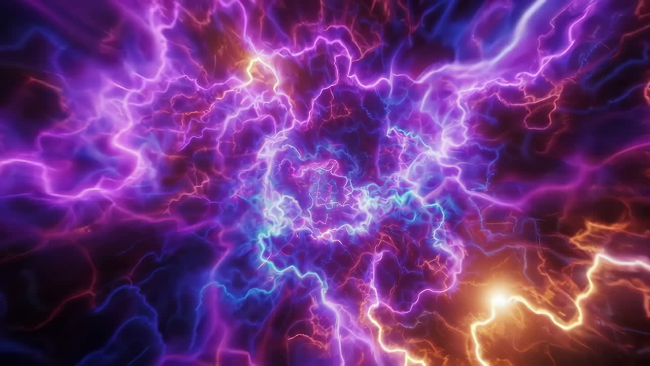 vórtice de energía brillante abstracto