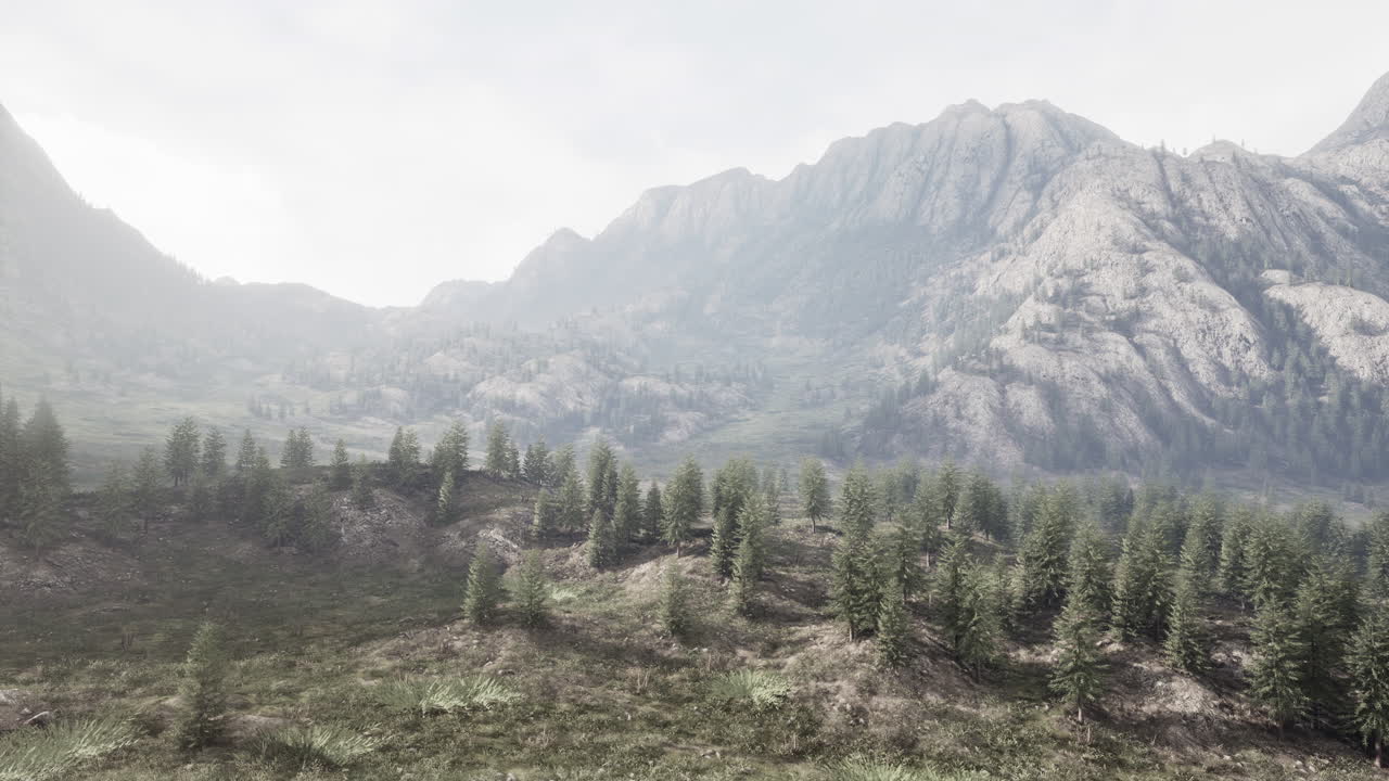 alpes suizos con prados verdes alpinos en una ladera y rodeados de bosques