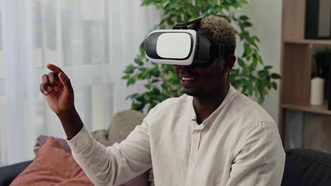 Man Experiencing Virtual Reality