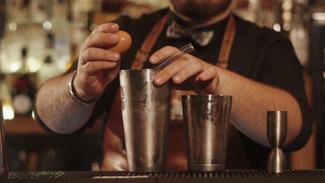 bartender making a cocktail