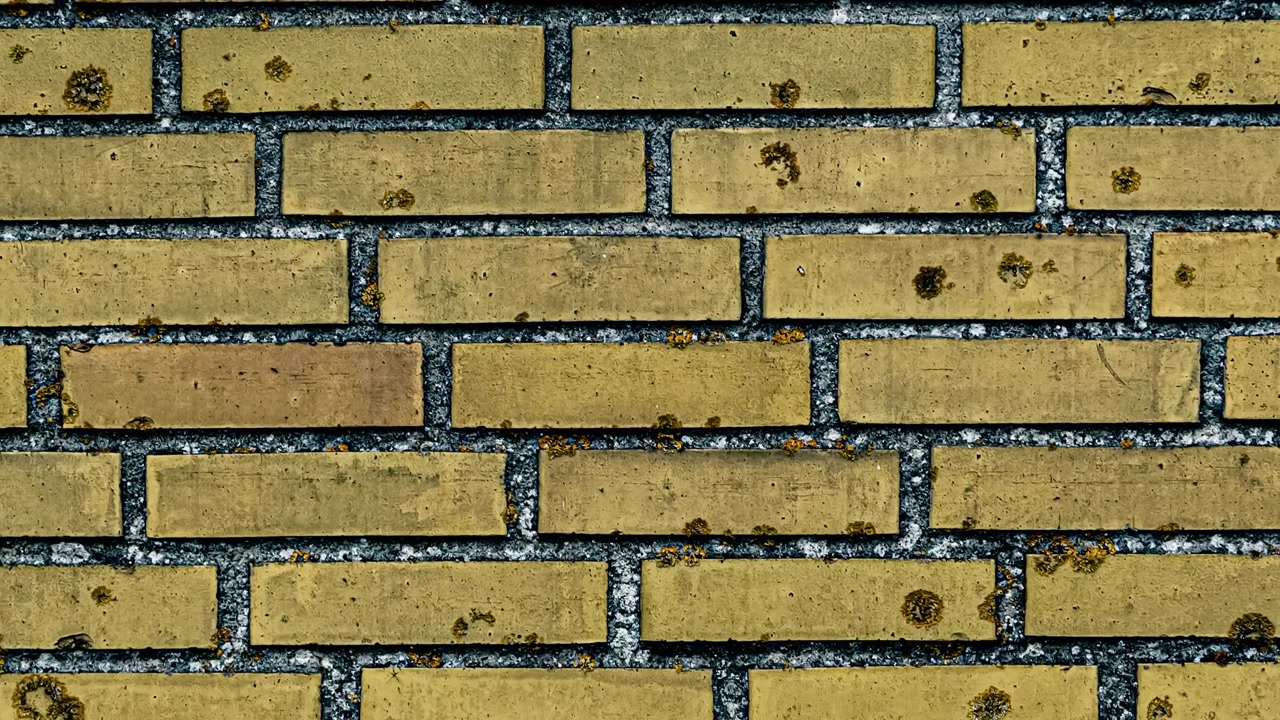 Weathered yellow brick wall texture