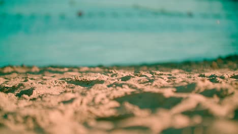 sand and water waves slow motion