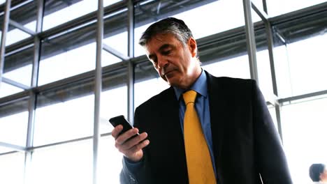 businessman using mobile phone
