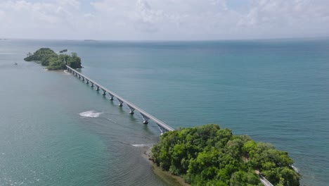 Puente-De-Cayo-Samaná,-Puente-Sobre-La-Bahía-De-Samaná-A-La-Isla-De-Cayo-Vigía-En-República-Dominicana