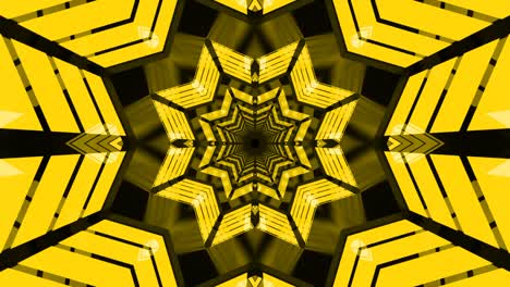 fondo de túnel de bucle futurista amarillo