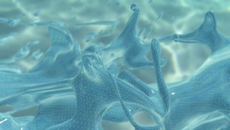 blue deforming liquid underwater loop