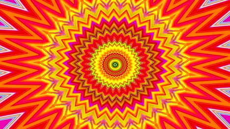 hypnotic and trippy neon colored bouncing kaleidoscope - seamless looping