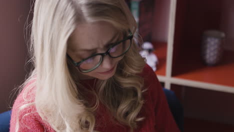 woman reading a book