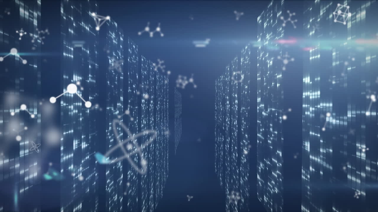 Animation of shapes over light spots