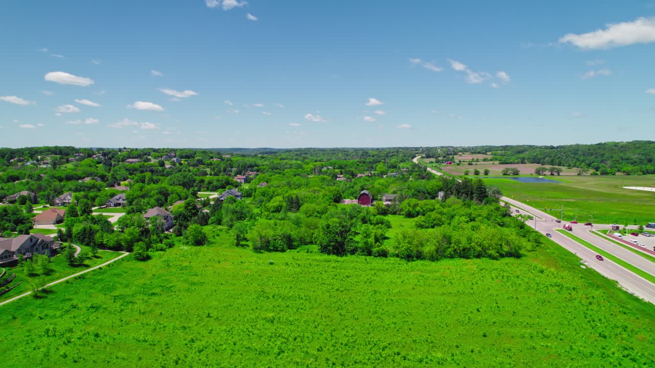 Życie wiejskie w Sussex, Wisconsin.