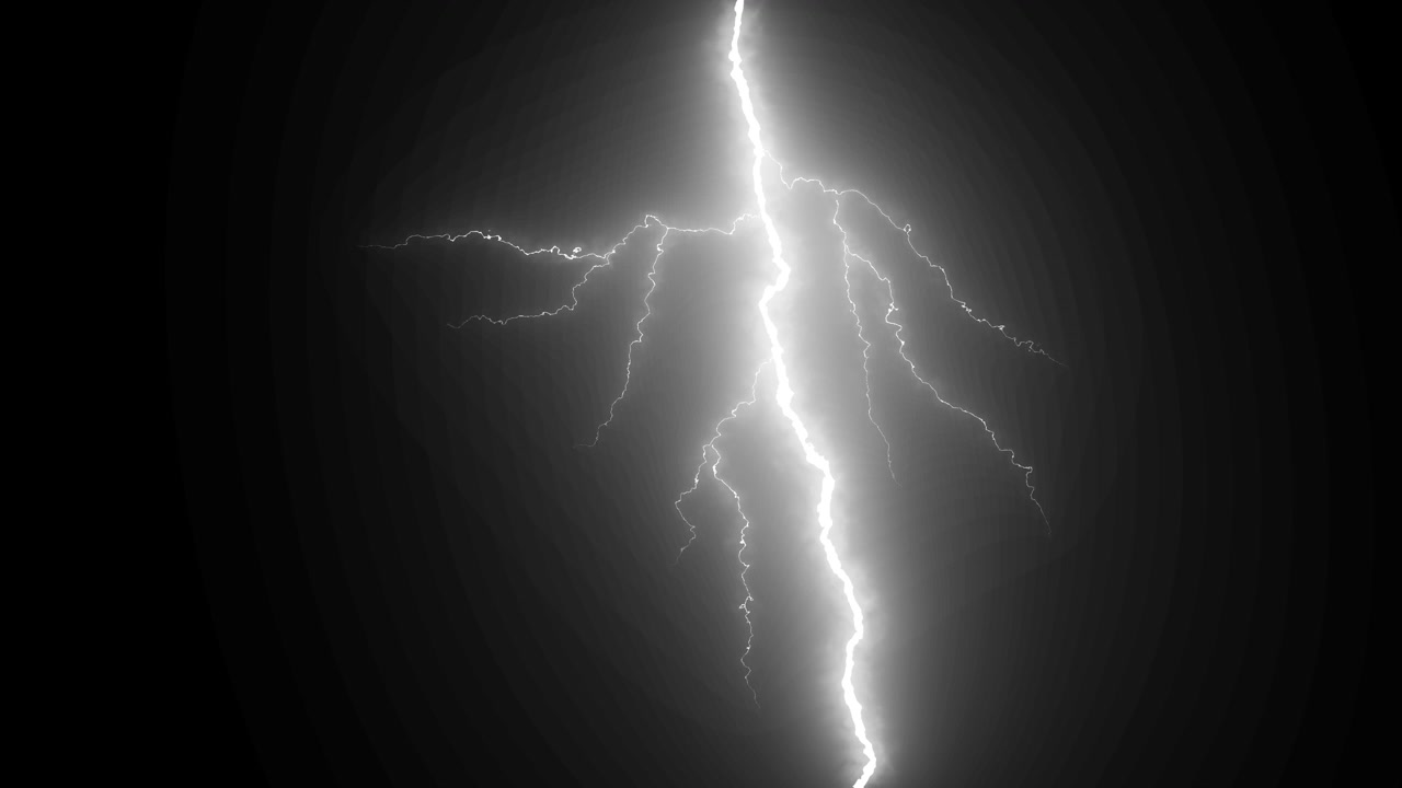 Potente Effetto Fulmine su Sfondo Scuro.