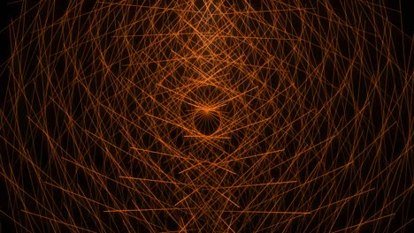 patrón de forma de punto de color naranja animación gráficos de movimiento