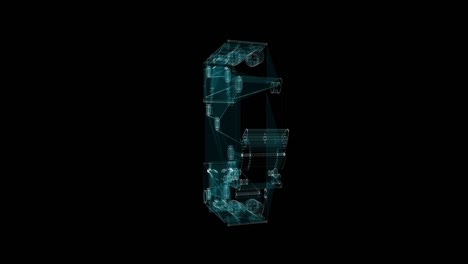 holograma de interruptor de circuito diferencial. concepto industrial y tecnológico