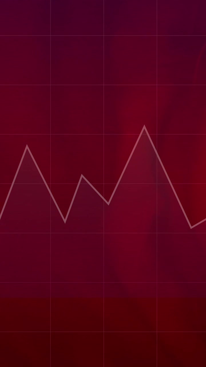 Animation of graphs and numbers over flag of china