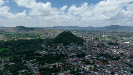 hyperlapse panoramic video of atlixco city in puebla