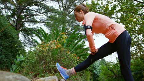 Woman-stretching-her-legs