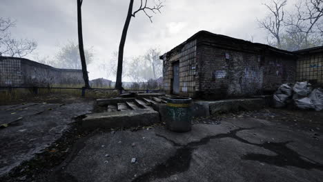 pripyat cityview of exclusion zone near the chernobyl nuclear power plant