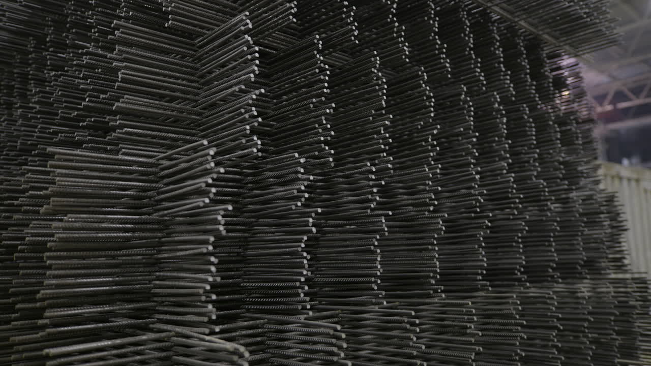 Stacked Steel Rebar