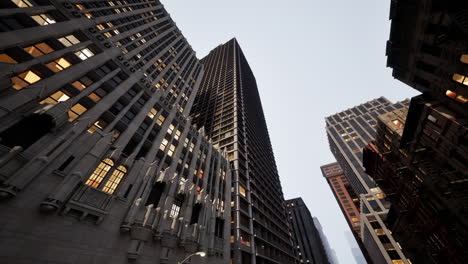 cityscape view of skyscrapers