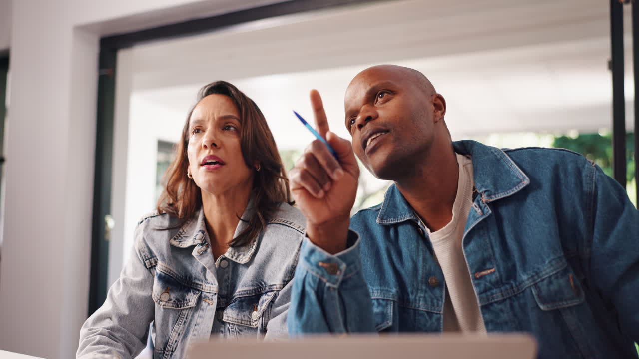 Couple working from home