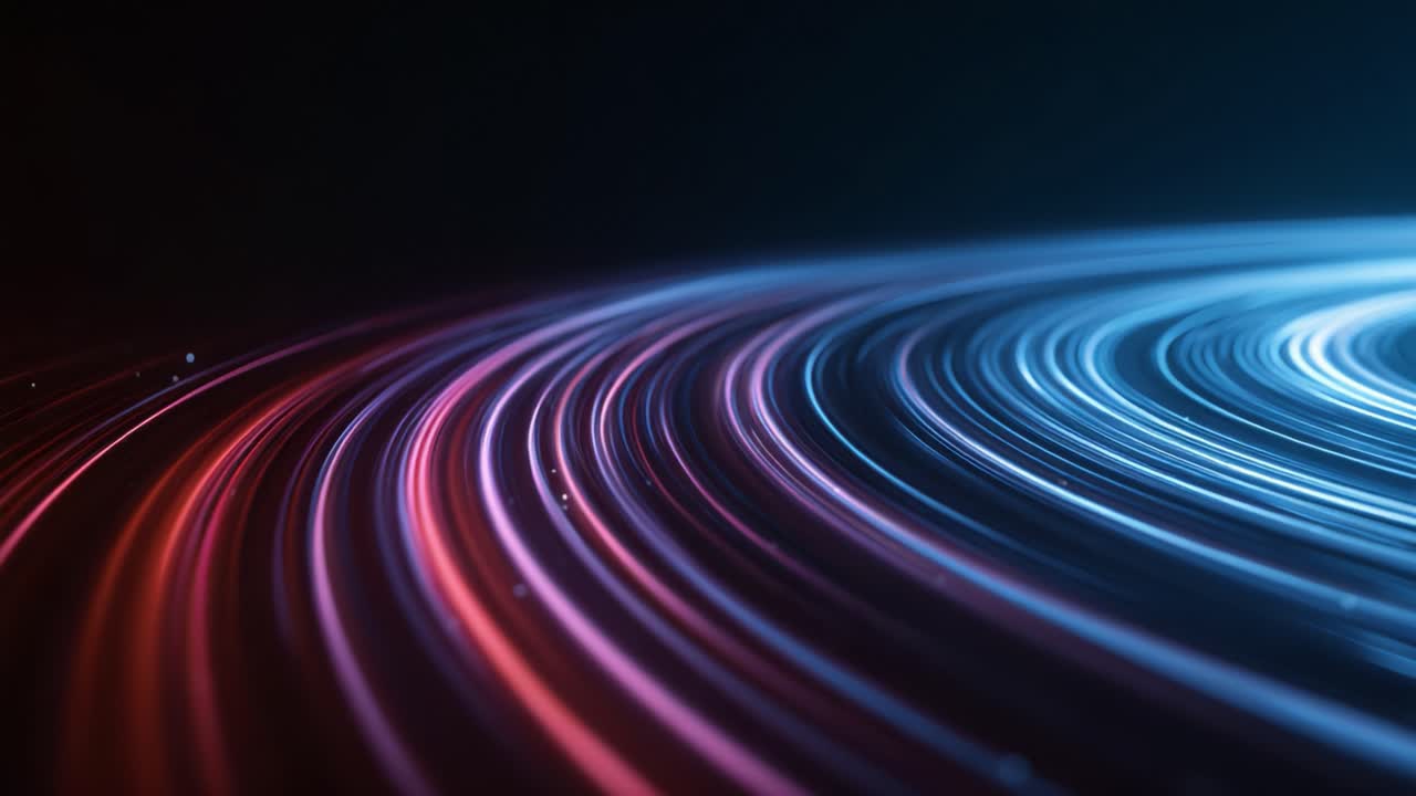 A Stunning Visual Display of Futuristic Light Trails Creating a Mesmerizing Dance of Colors and Patterns in a Darkened Environment, Perfect for Digital Art Enthusiasts