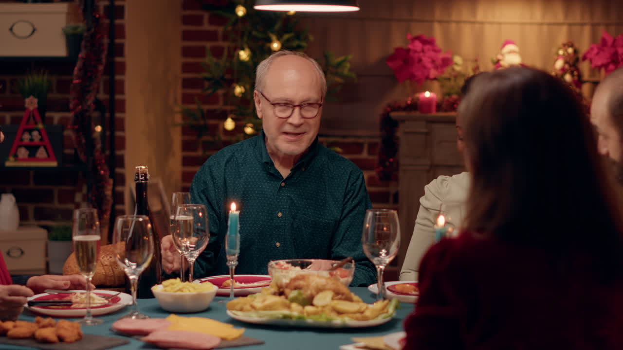 Festive Family Dinner Celebration