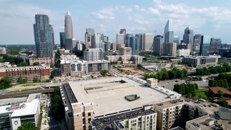 charlotte nc, salida aérea de charlotte carolina del norte en 4k