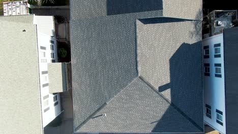 directly above a street and suburban home in peabody, massachusetts