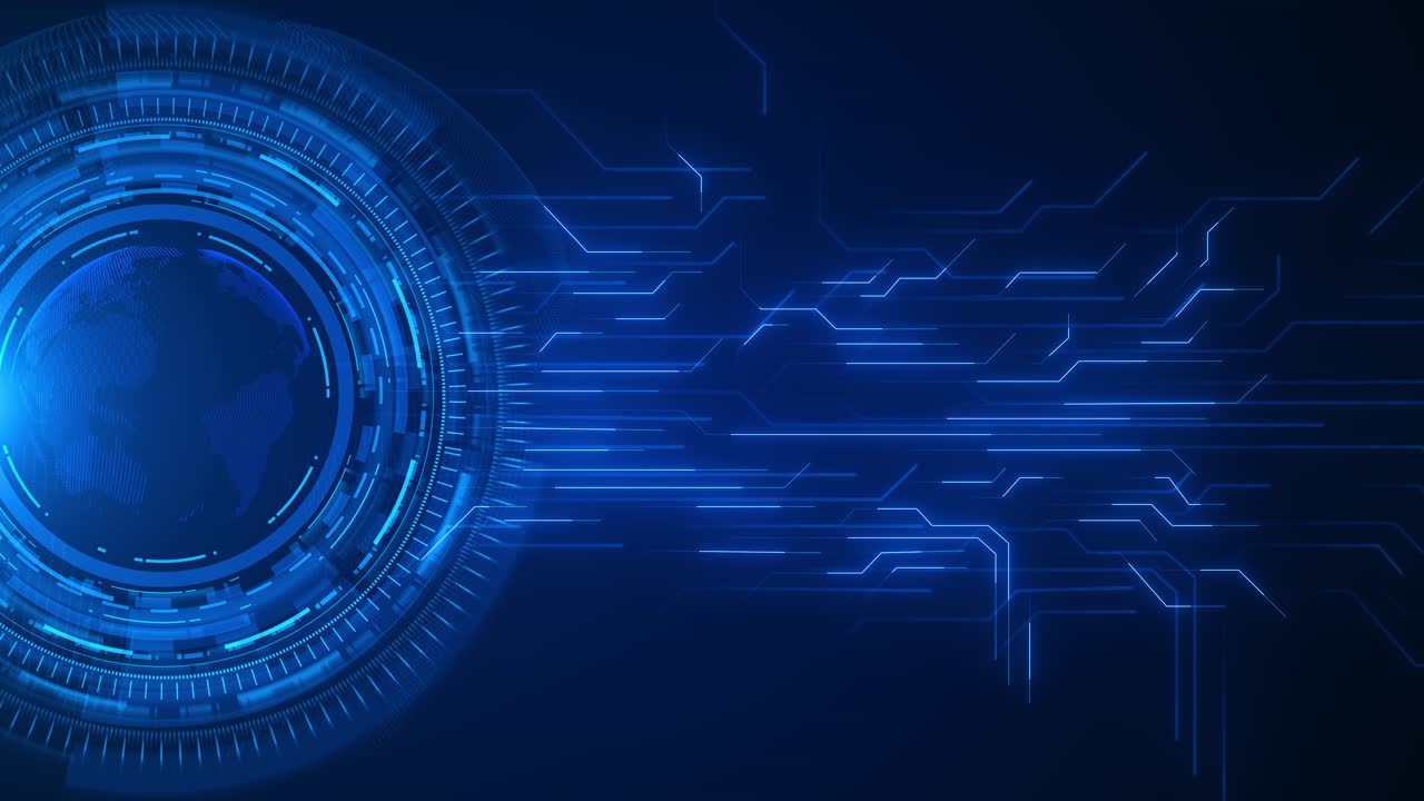 Højteknologisk metavers, abstrakt netværksbaggrund, AI-big data flow design, tech datahastighed, blockchain.