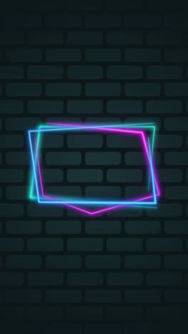 Bewegungsgrafik-Der-Neon-Frame-Vorlage