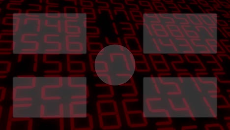 número aleatorio card de finalización pantalla de finalización gráficos de movimiento