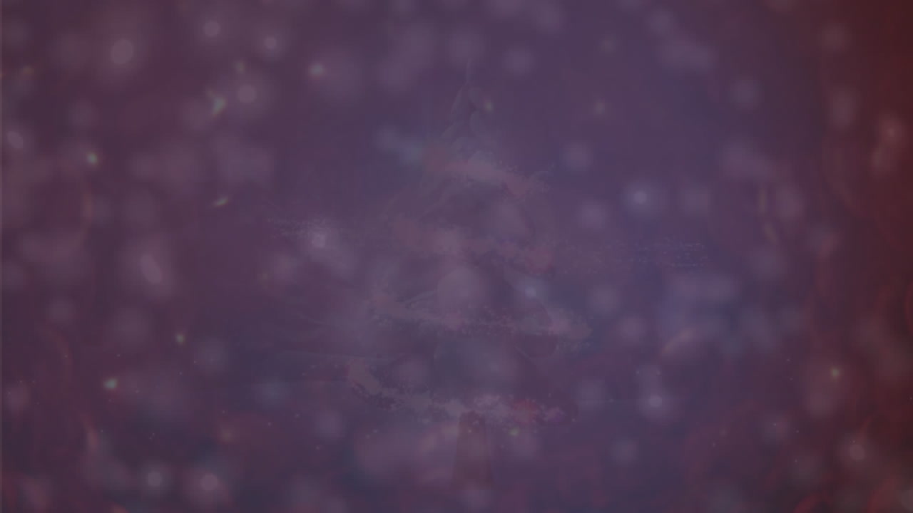 animación de nieve cayendo sobre un fondo oscuro