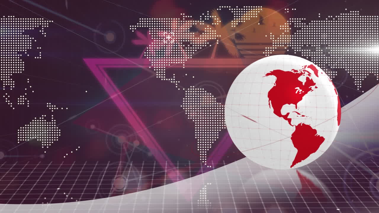 animación del globo, conexiones y procesamiento de datos