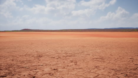 gebarsten droog land zonder water