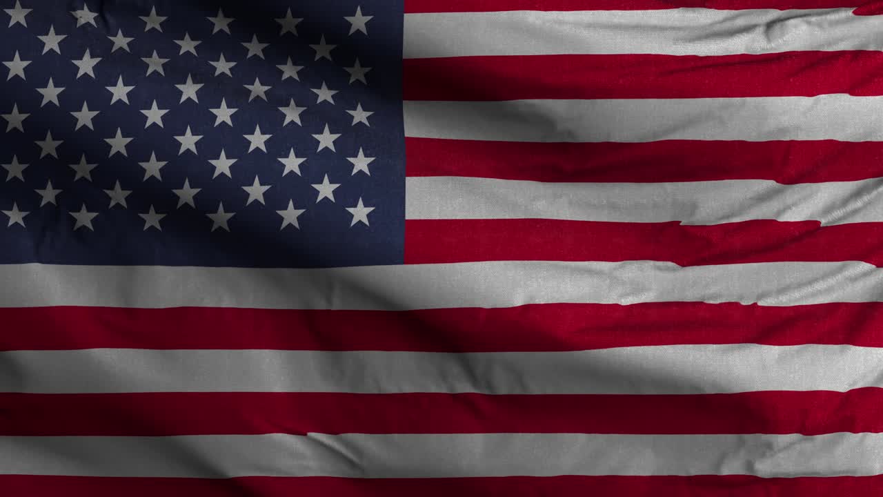 la bandera de los estados unidos con fondo ondulante texturizado 4k