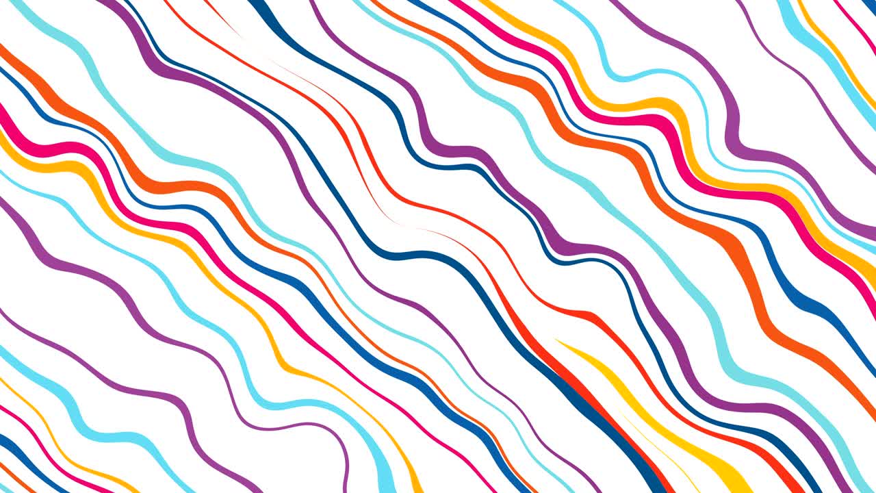 4k 다채로운 라인이 루프 할 수 있습니다.