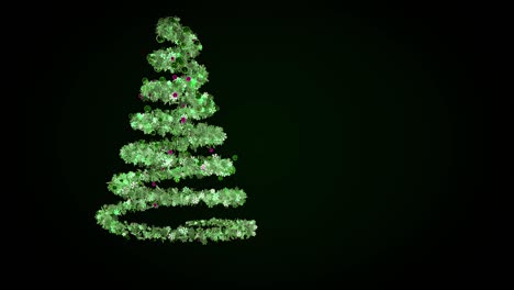 christmas background. blue. animation. with space for your text. graphic christmas tree animation