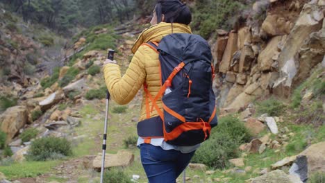 Active-fit-young-woman-on-a-hiking-trail