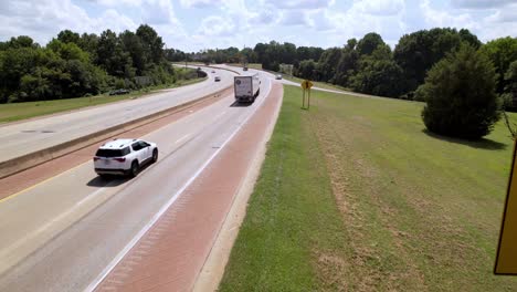 empuje rápido por señal en winston salem nc, carolina del norte, advertencia de camión volcado en señal