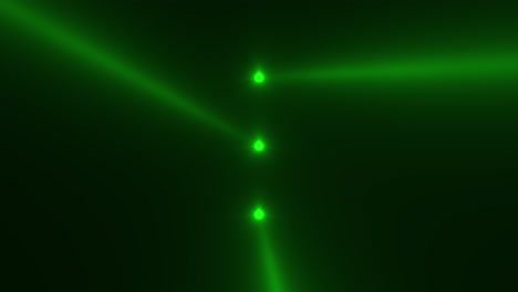 animation motion green glowing spotlight beams on dark background in stage 4