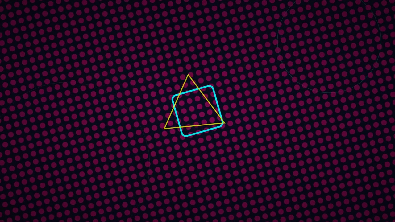 Abstract Motion Graphics with Rotating Geometric Shapes