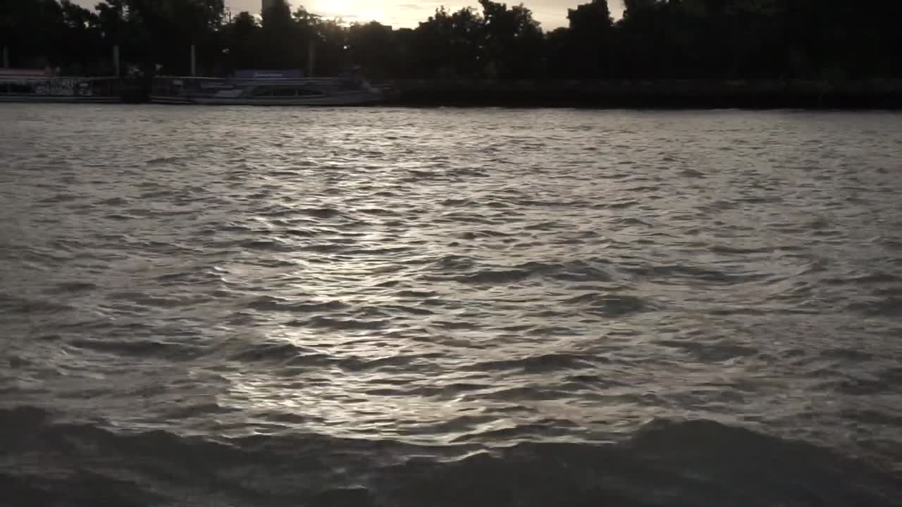 River wave in the afternoon