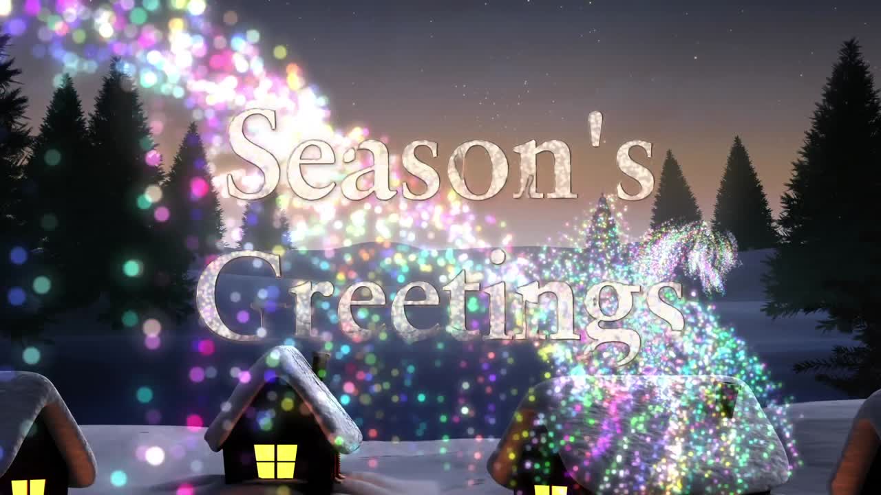 크리스마스 에 시골 에서 떨어지는 별