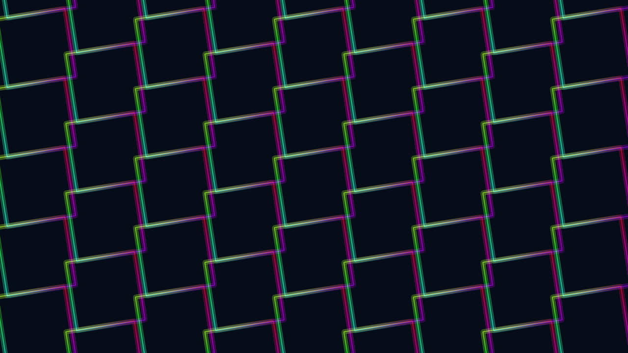 ダイヤモンドのパターンでカラフルなライン 黒と白のタイル効果が印象的です