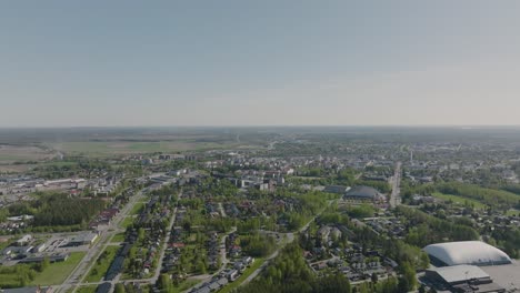 small city above on summer