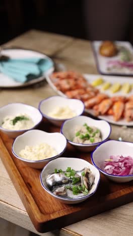 seafood appetizer platter