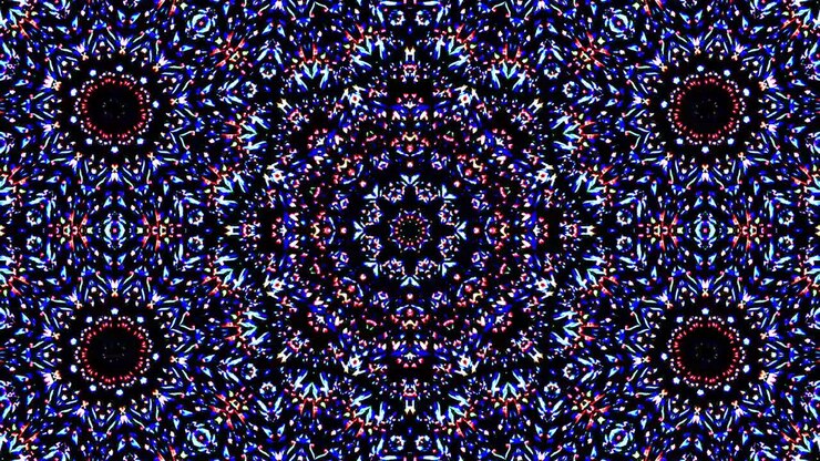 Bright abstract light governing full color, kaleidoscope