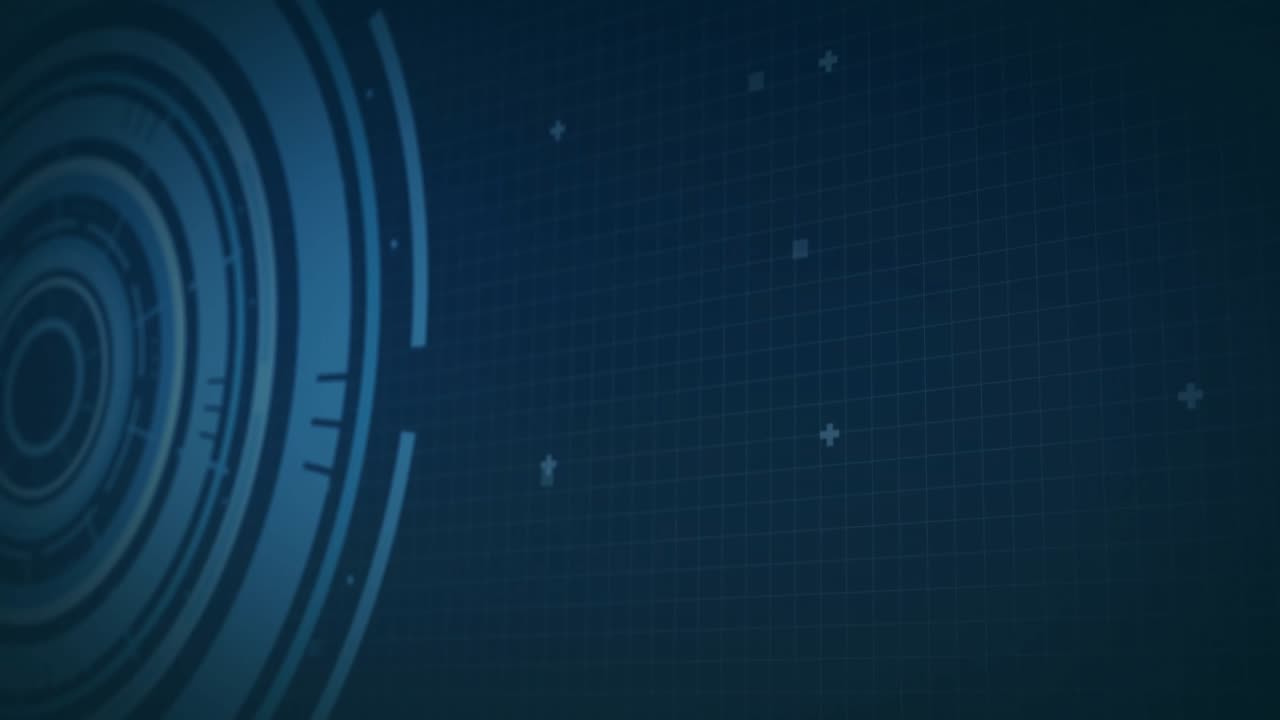 Navy-blue HUD initiating code and binary streams, visualizing data flow for system monitoring