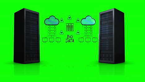 vídeo de la red de grandes datos