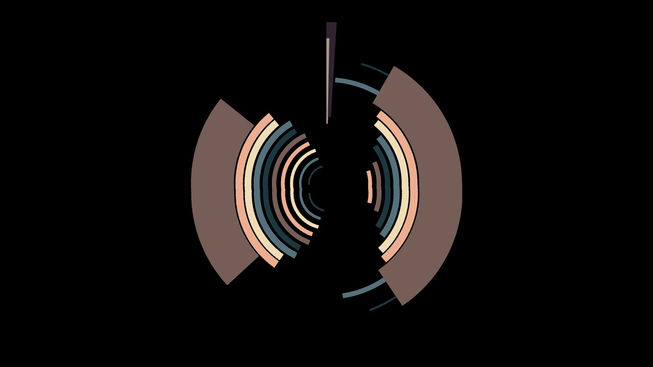 4K Flat Circle Transition Element 2 (with alpha channel)